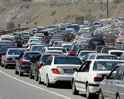 عکس | هم اکنون، ترافیک سنگین جاده چالوس