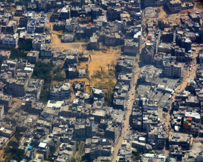حجم باورنکردنی ویرانی در شهر غزه را در این تصاویر هوایی ببینید