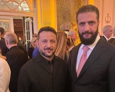 دیدار احمد الشرع و ولودیمیر زلنسکی در نیویورک + عکس