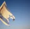 نصب دوباره بنر نابودی اسراییل در میدان فلسطین + عکس