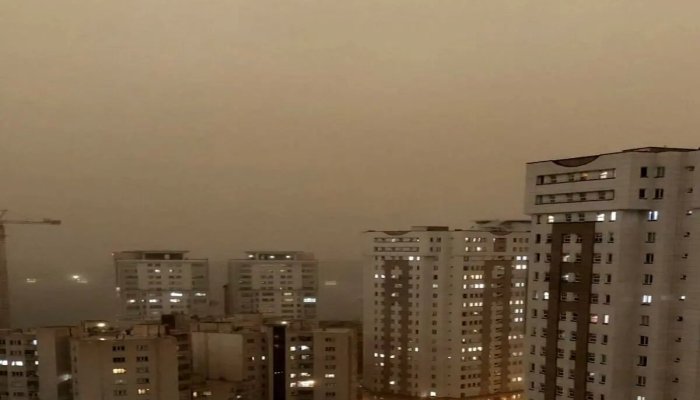 عکس | آسمان مشهد هم اکنون سیاه شد!