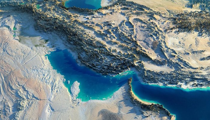 عکس | سند واضح از خلیج فارس در نقشه شبه جزیره عربستان مربوط به سال ۱۹۵۲ میلادی