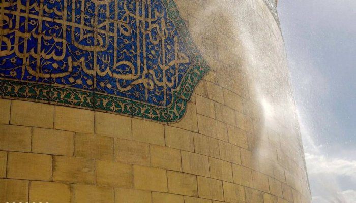 عکس |  رواق دارالذکر حرم مطهر رضوی، آرامگاه ابدی رهبر شهید انقلاب