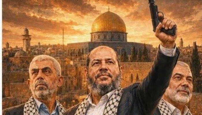 تصویر پیام عبری دیوارنگاره میدان فلسطین؛ مردی دیگر مانند سنوار...